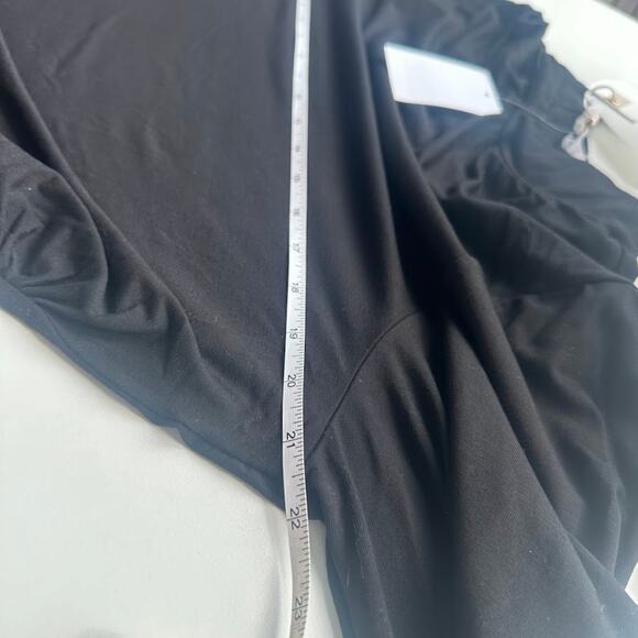 NWT Good American Womens Black Stretch Jersey Turtleneck Bodysuit Size 7 (4XL) - Picture 10 of 12